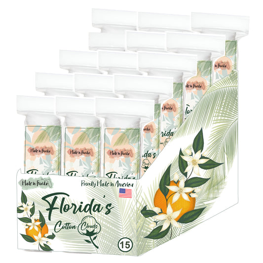 Cotton Pads PDQ White Tropical 36 Units