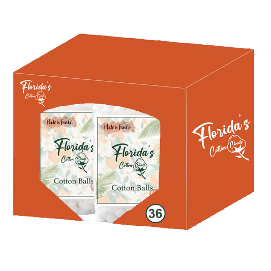 Cotton Balls PDQ Orange Sunset 36 Units