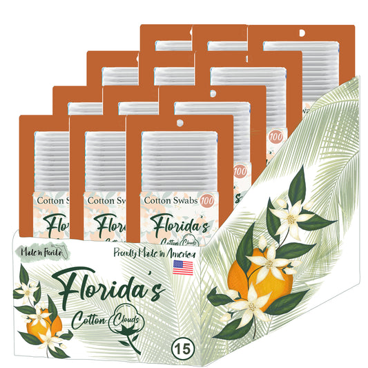 Cotton Swabs PDQ White Tropical 12 Units