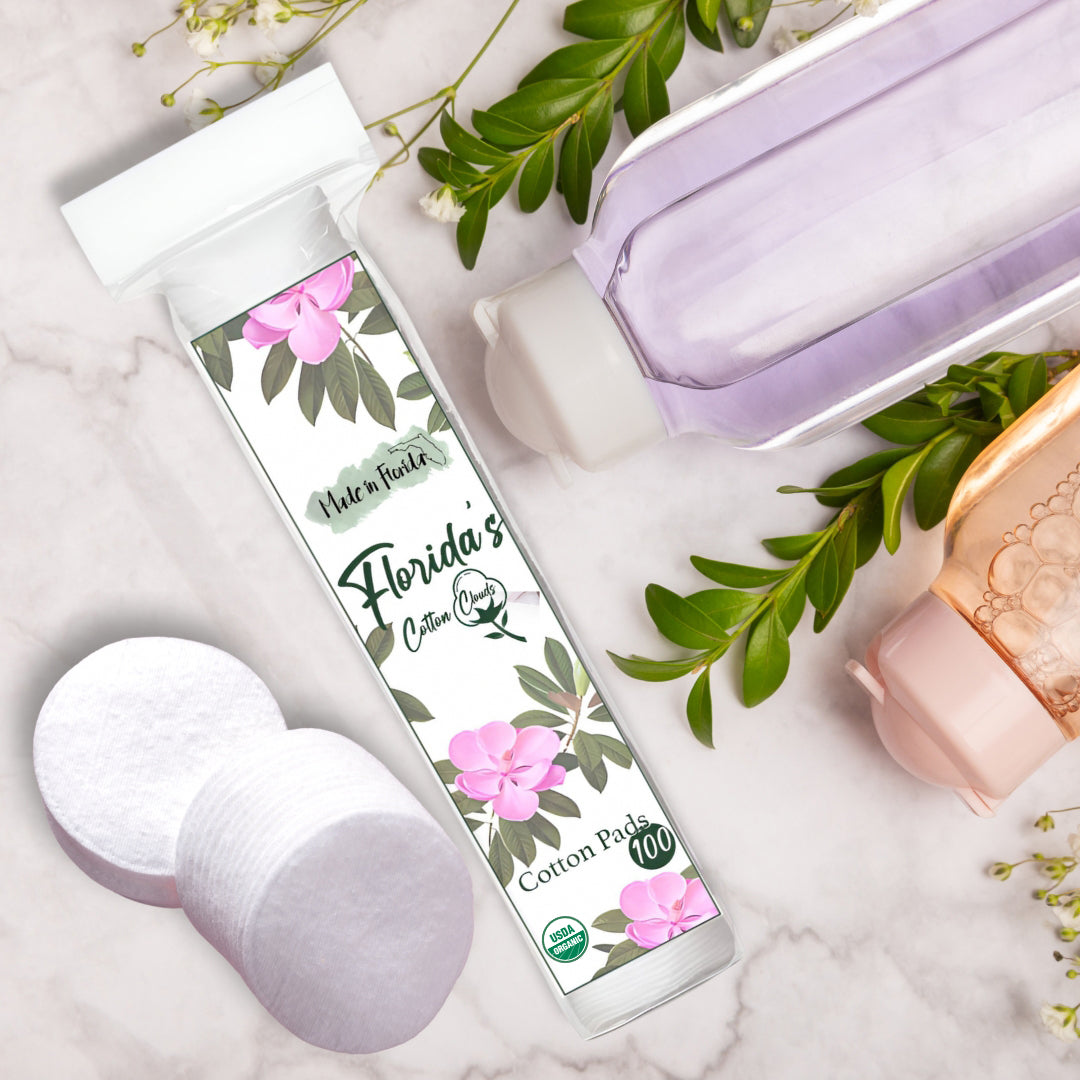 Floridas Cotton Clouds Organic Cotton Pads