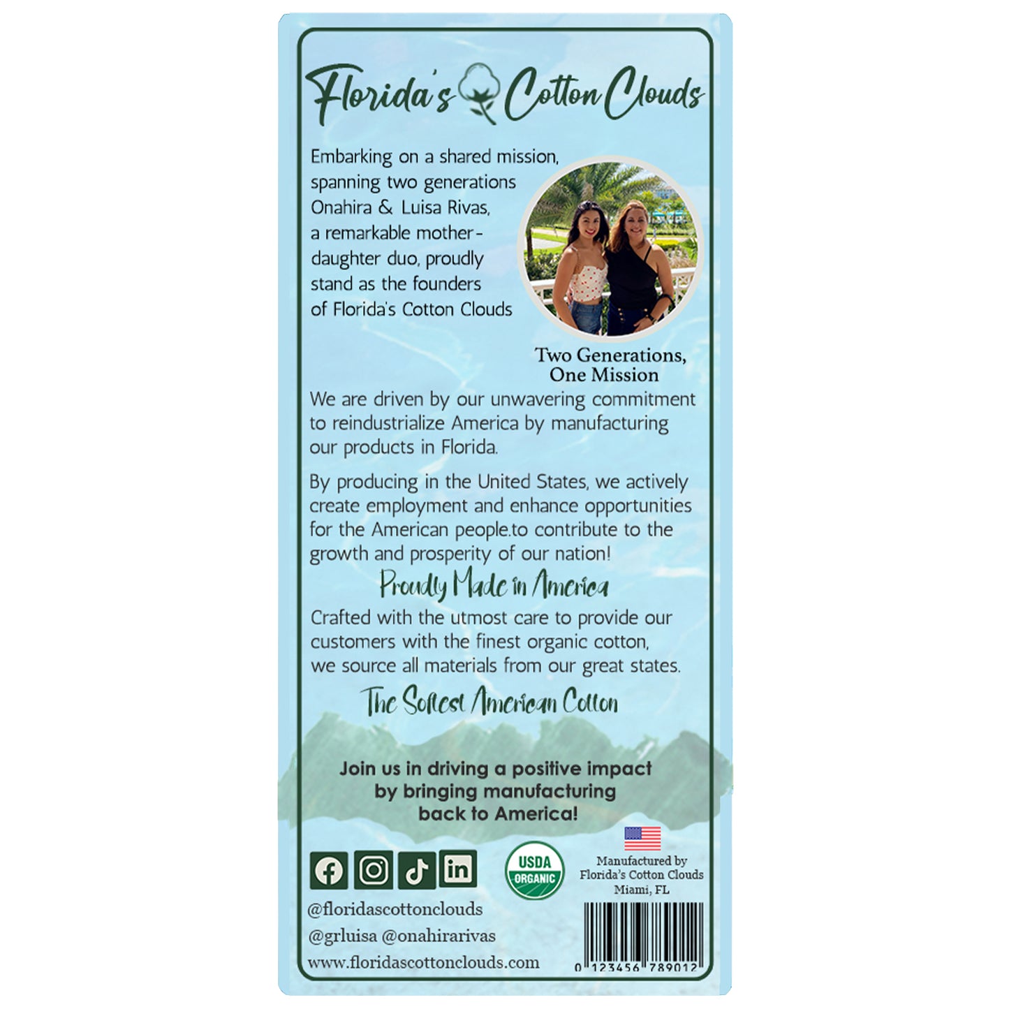 Organic Cotton Swabs, 100 Count