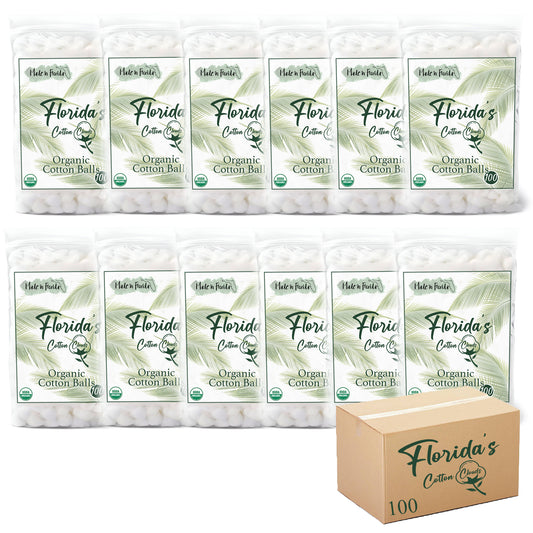 Florida's Cotton Clouds Organic Cotton Box 100