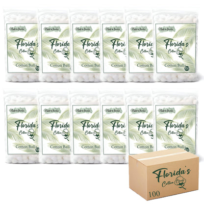 American Purified Cotton Balls, Box of 80 Bags (100 Count Each)