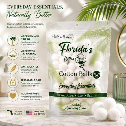 Cotton Balls, 100 Count