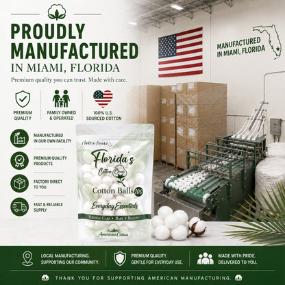 American Purified Cotton Balls, Box of 80 Bags (100 Count Each)