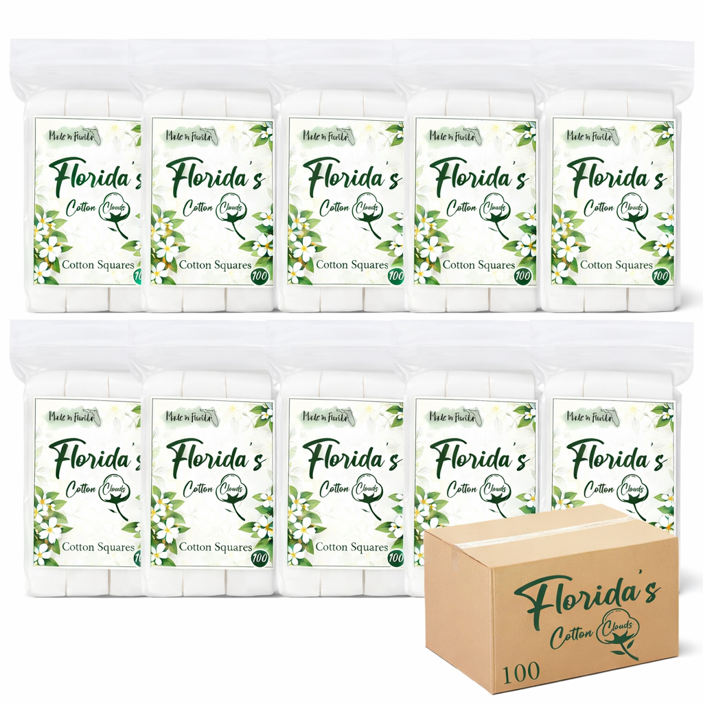 Cotton Squares Box 100 Units